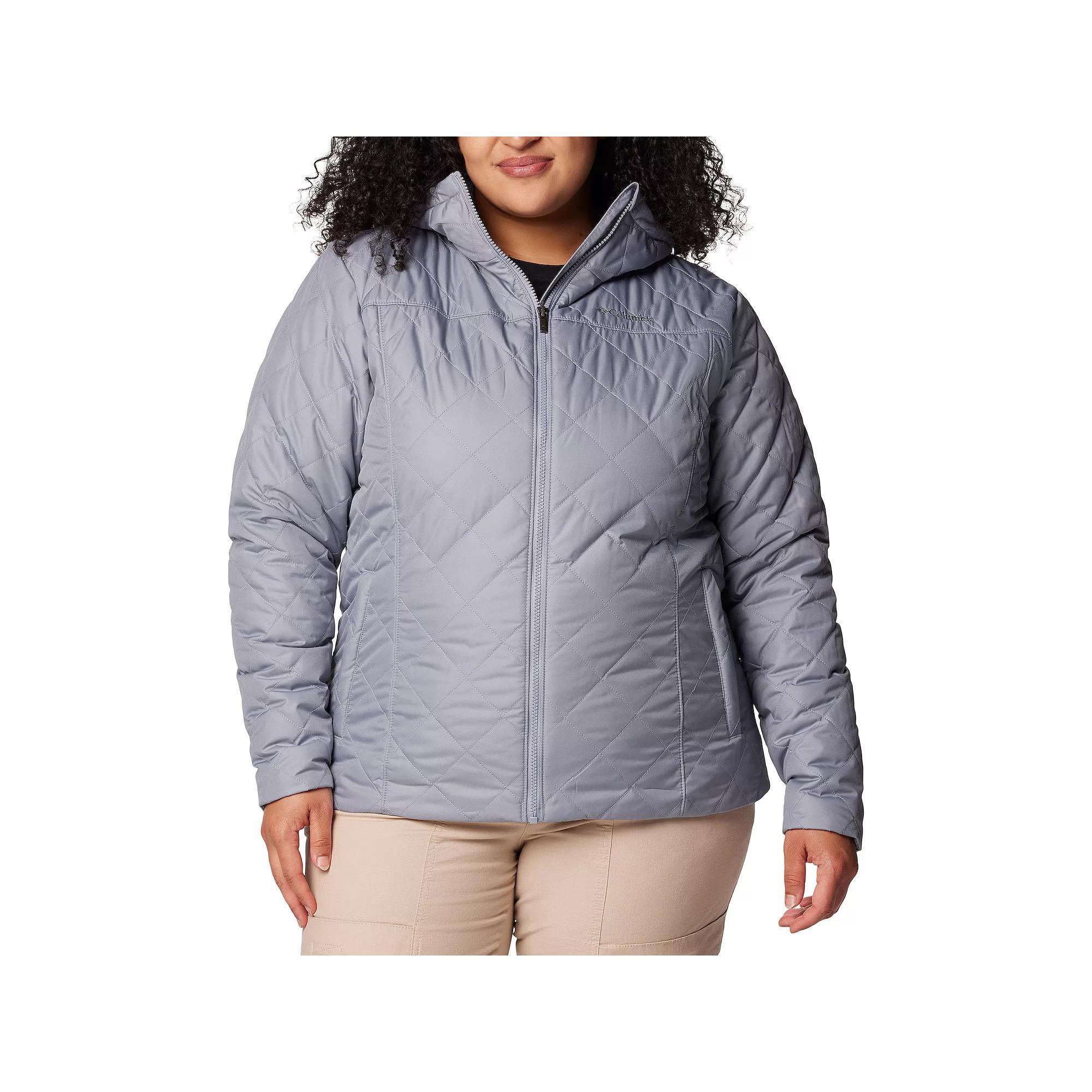 Plus Size Columbia Copper Crest II Hooded Jacket, Women's, Size: 1XL, Stone Green Product Image