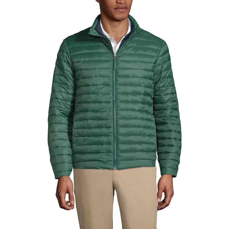 Men's Lands' End School Uniform ThermoPlume Jacket, Size: Large, Green Product Image