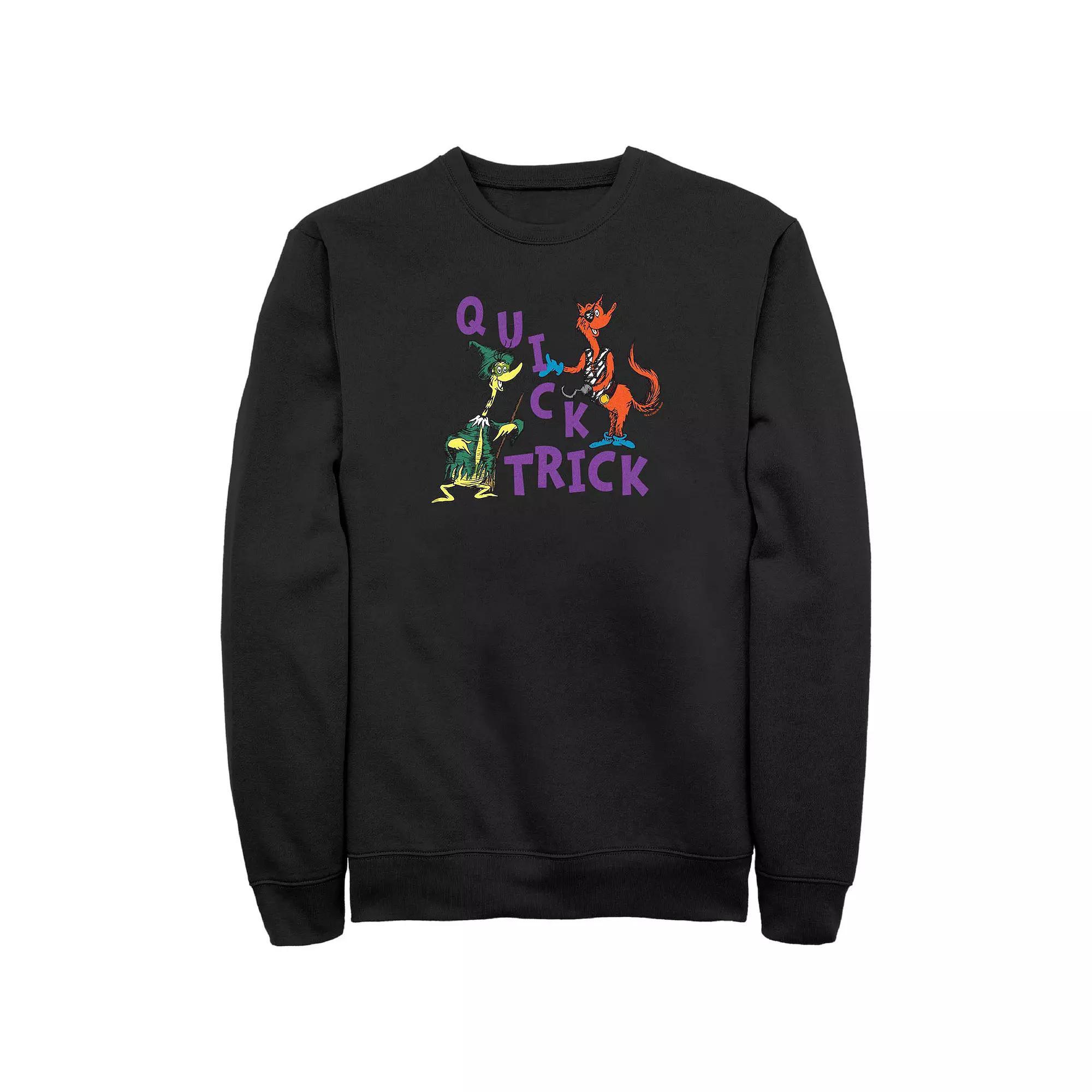 Men's Dr. Seuss Quick Trick Graphic Fleece, Size: XXL Tall, Black Product Image