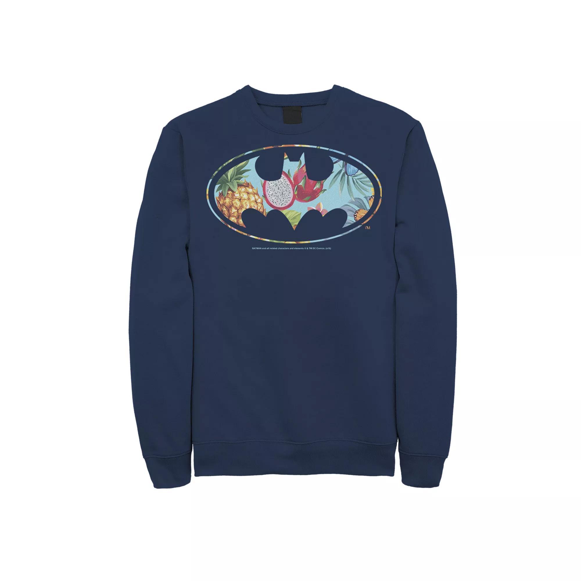 Men's DC Comics Batman Dragon Fruit Logo Sweatshirt, Size: Medium, Black Product Image