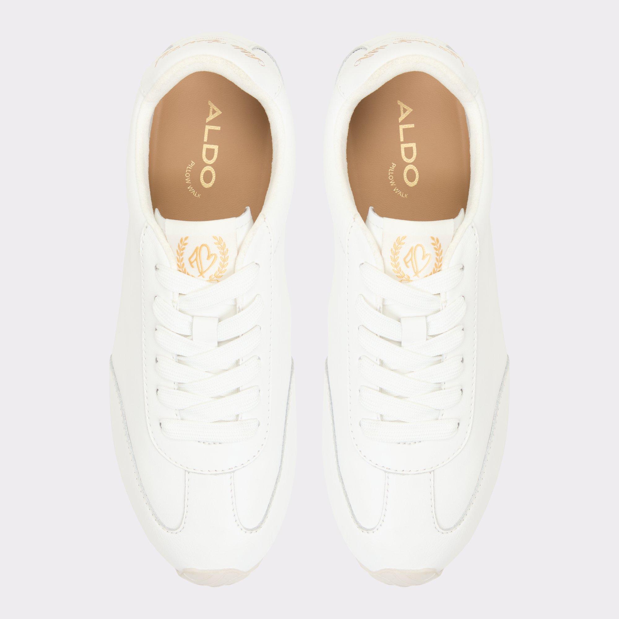 ALDO Carefree - Women's Low Top Sneaker Sneakers - White, Size 6 Product Image