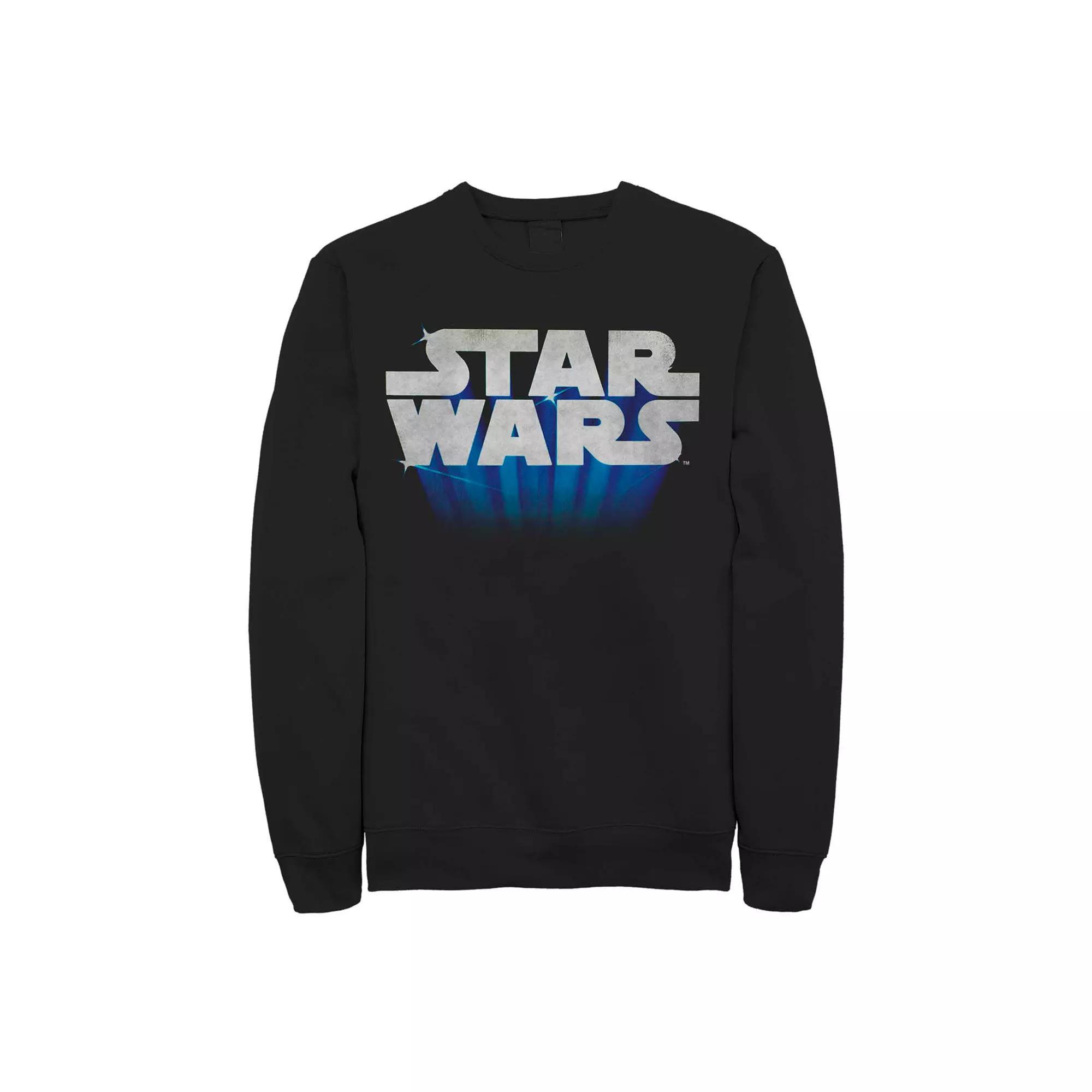 Men's Star Wars Flying Logo Fleece Sweater, Size: XXL, Black Product Image