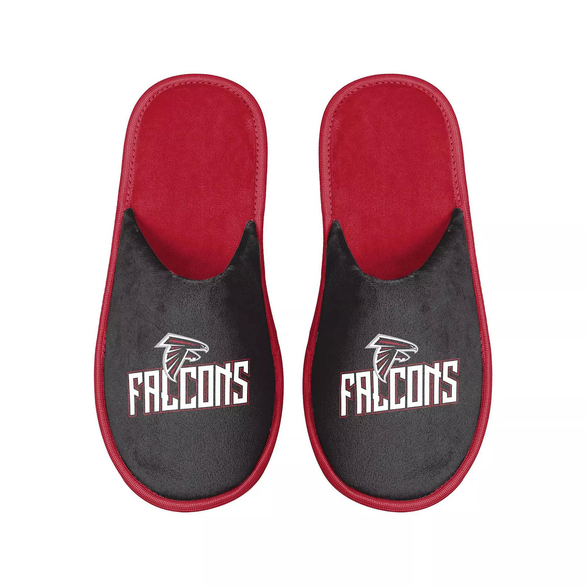 Men's FOCO Atlanta Falcons Scuff Slide Slippers, Size: Small, Black Product Image