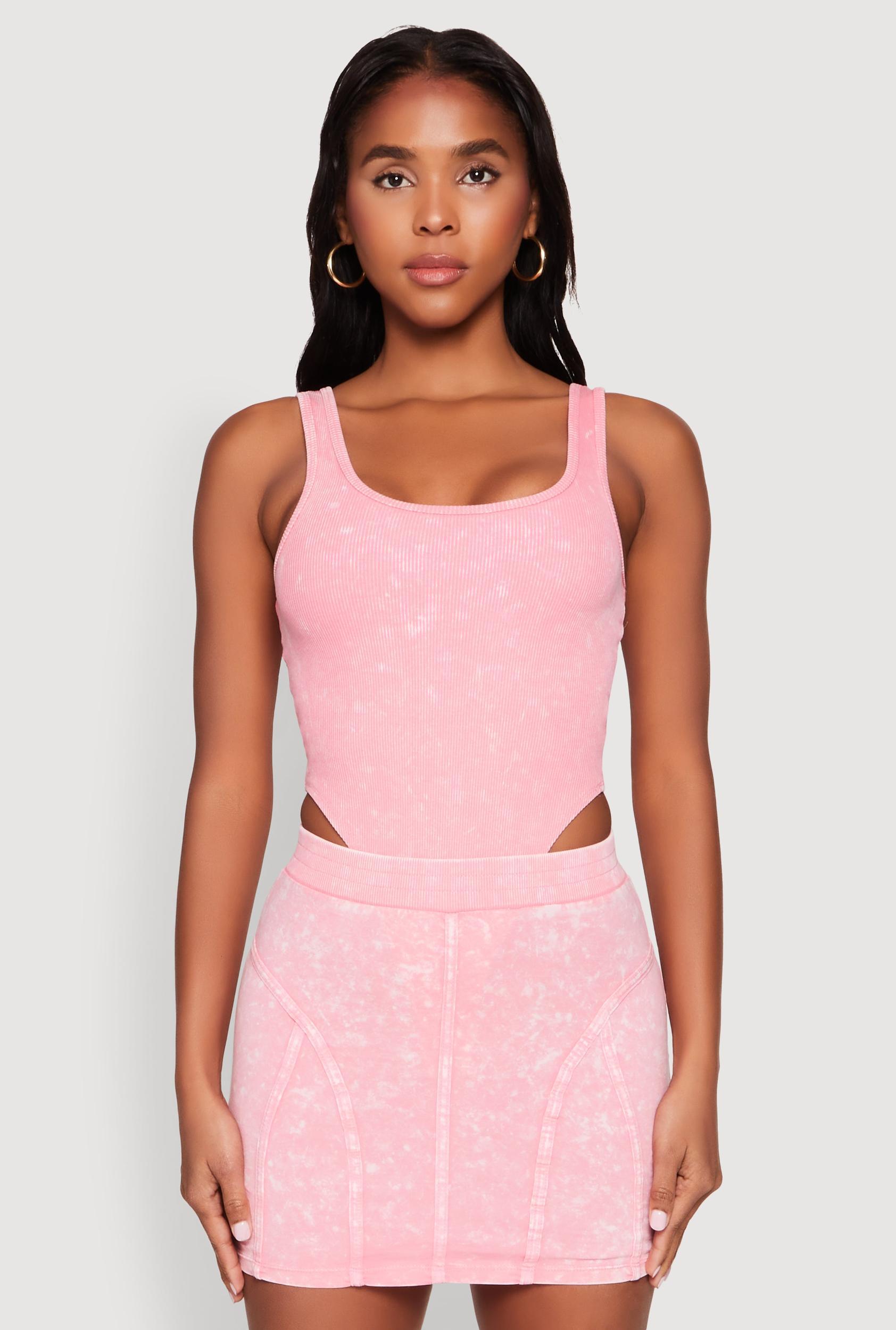 Womens Mineral Wash High Cut Bodysuit Product Image