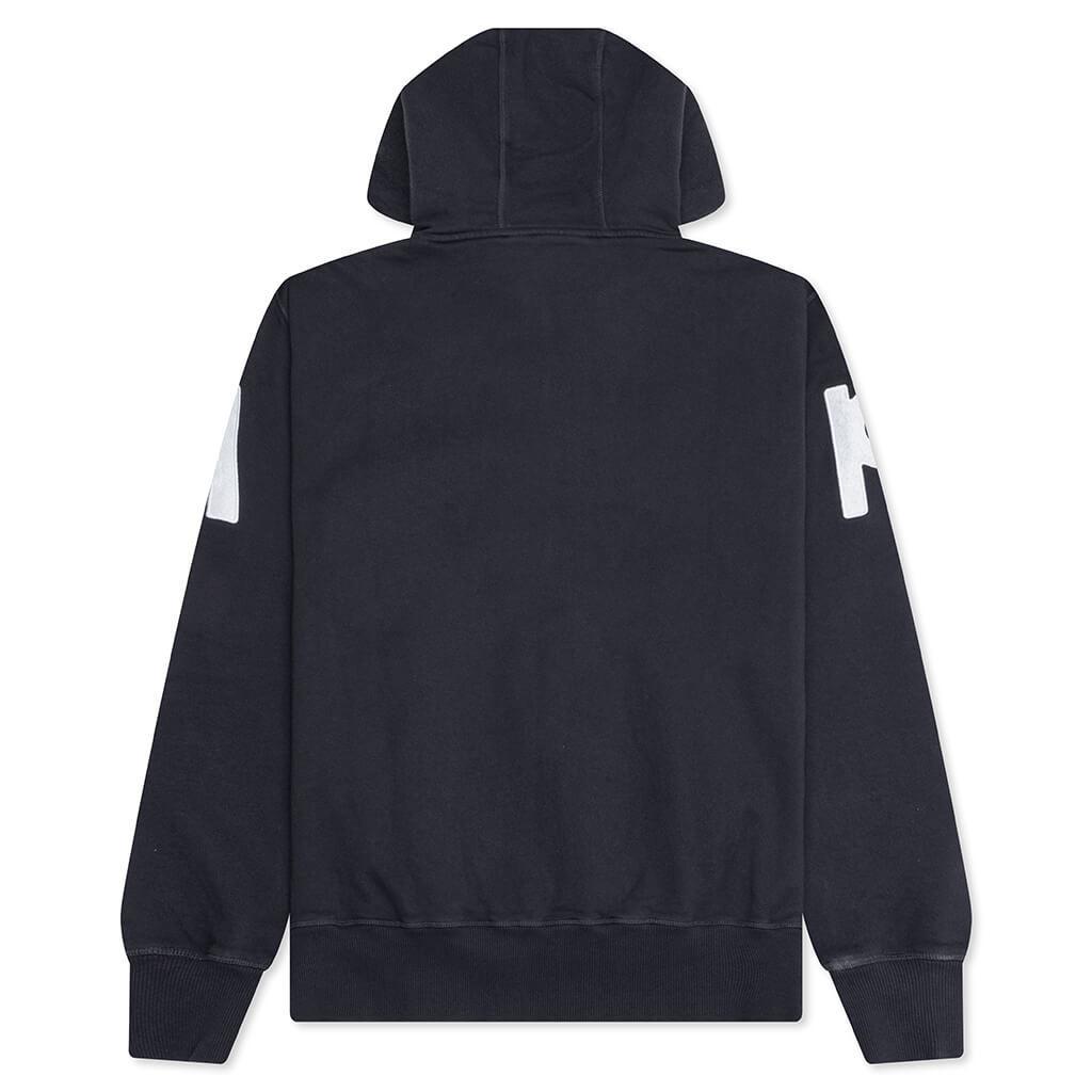 Word Salad Zip Hooded Sweatshirt - Dark Navy Male Product Image