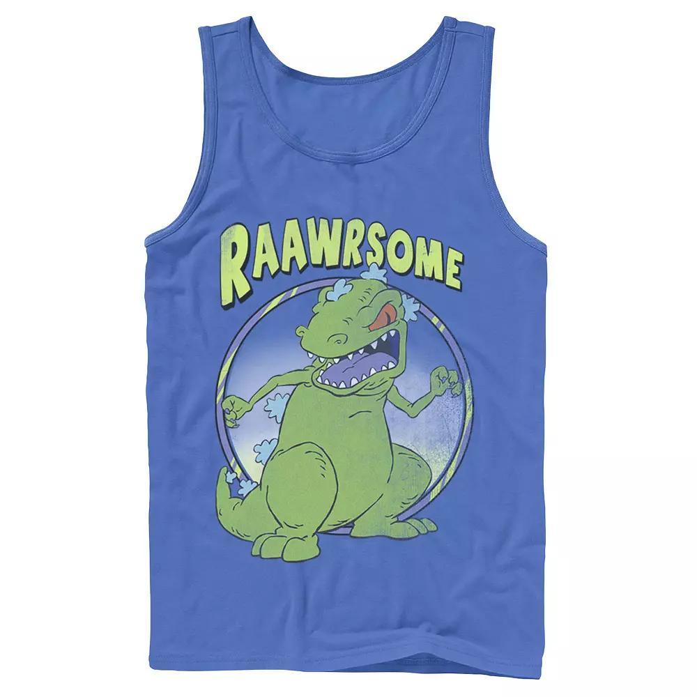 Men's RugRats Reptar Raawrsome Tank Top, Boy's, Size: Small, Grey Product Image