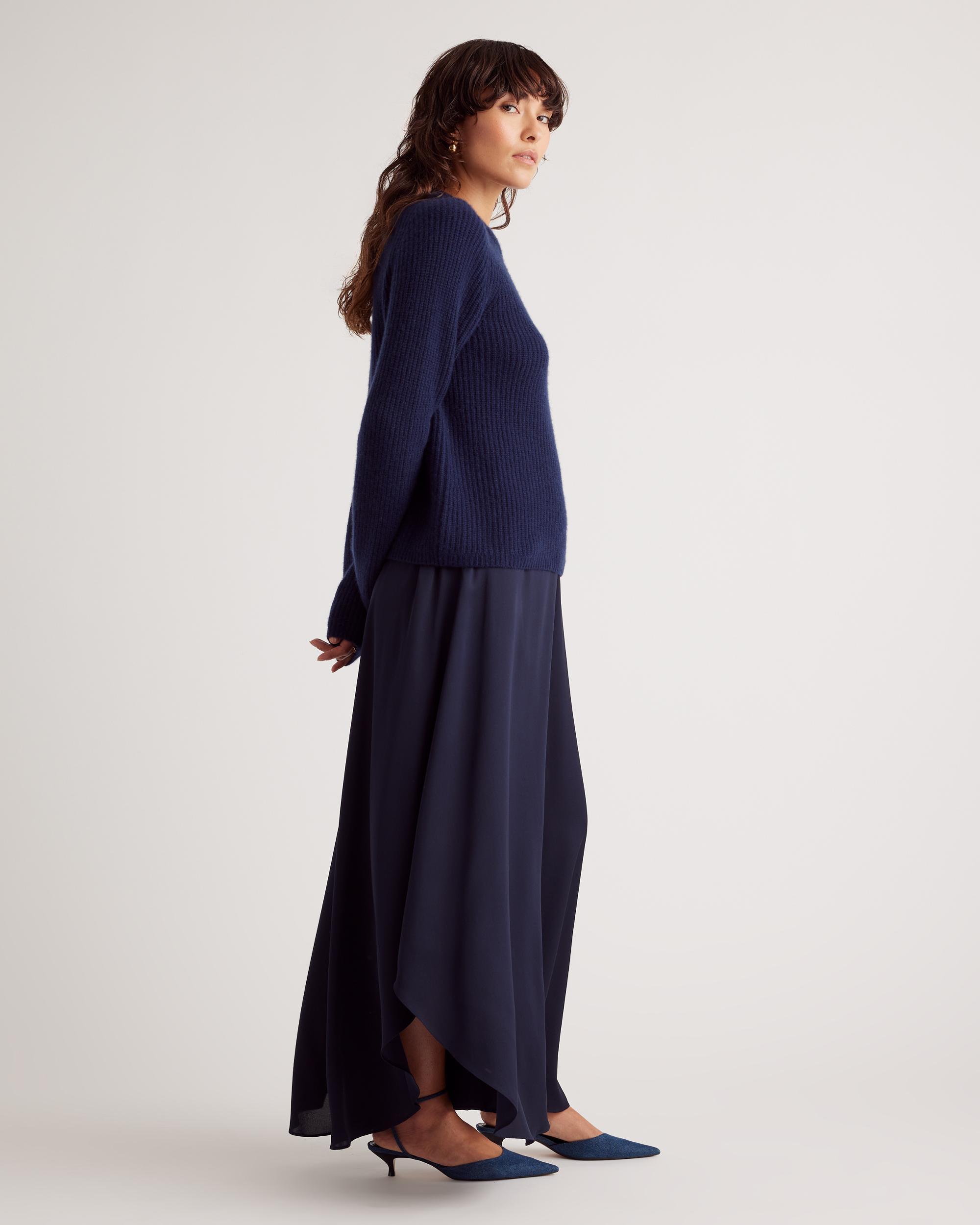 Quince | Women's Washable Stretch Silk Palazzo Pants Mulberry Silk Product Image