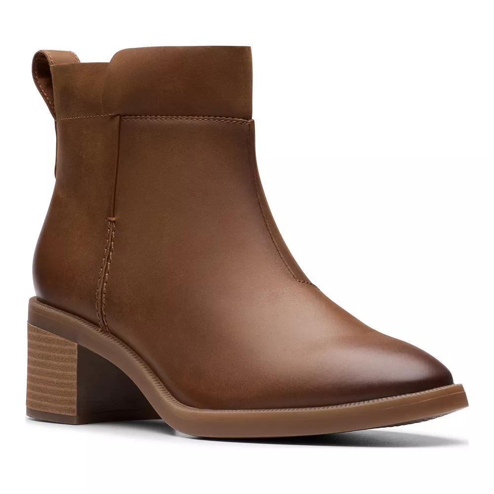 Clarks® Lileigh Charm Women's Leather Ankle Boots, Size: 10, Oily Product Image