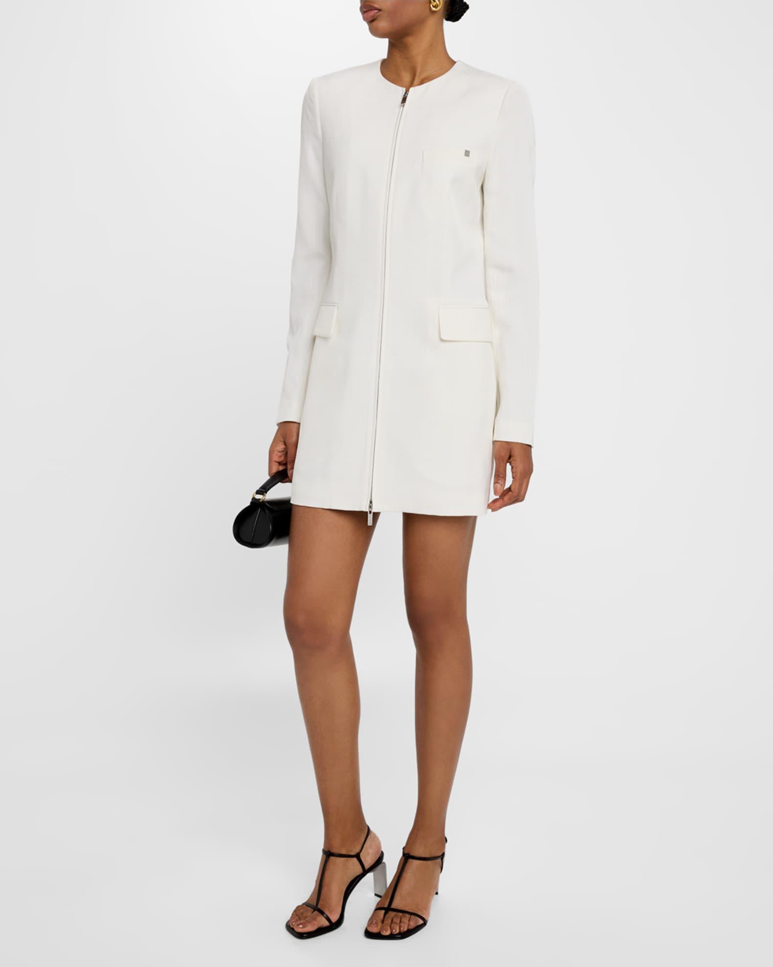 Tailored Zip-Front Mini Dress Product Image