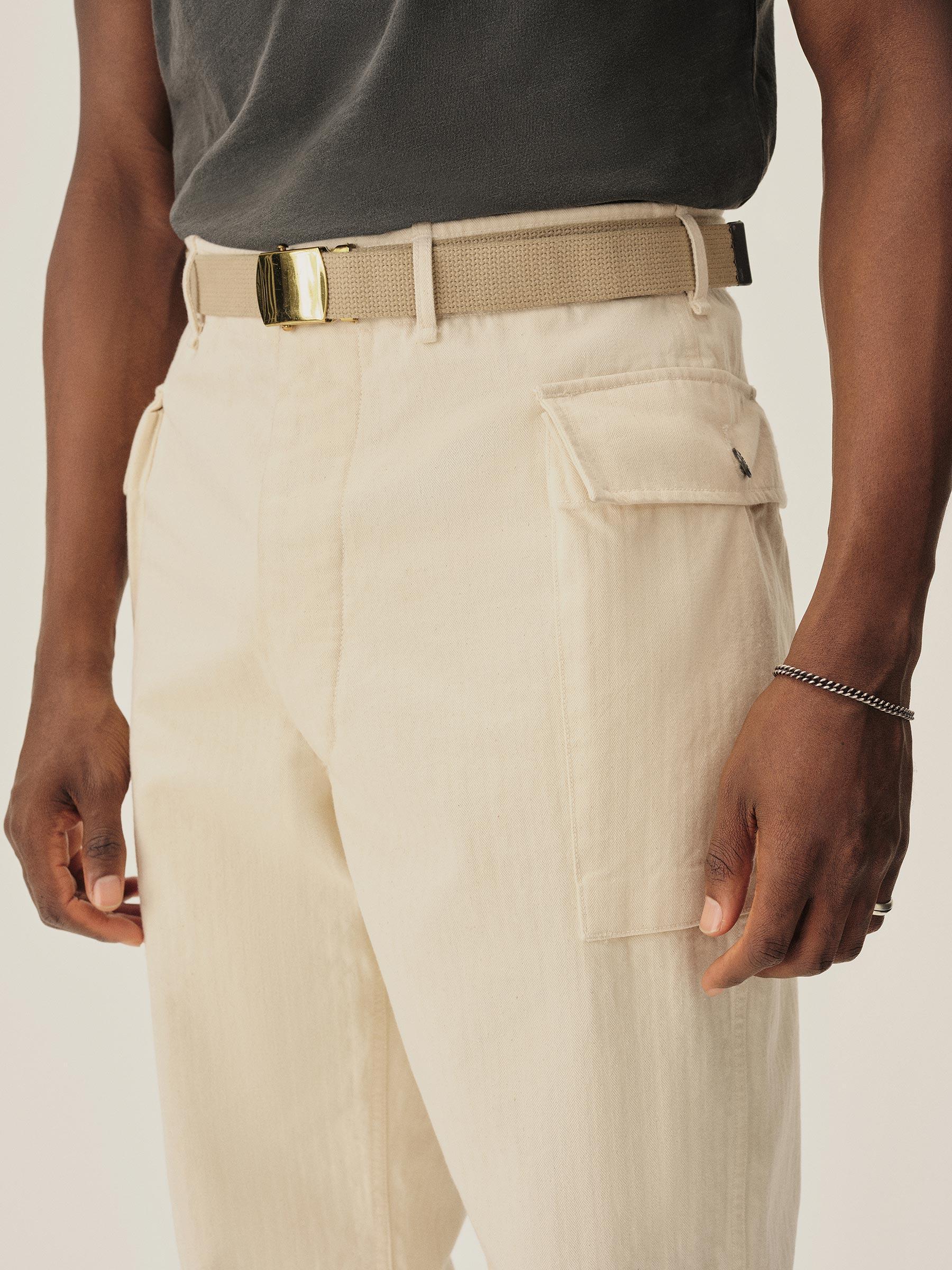 Seeded Natural Omaha Flyweight HBT P-43 Cargo Pant Product Image