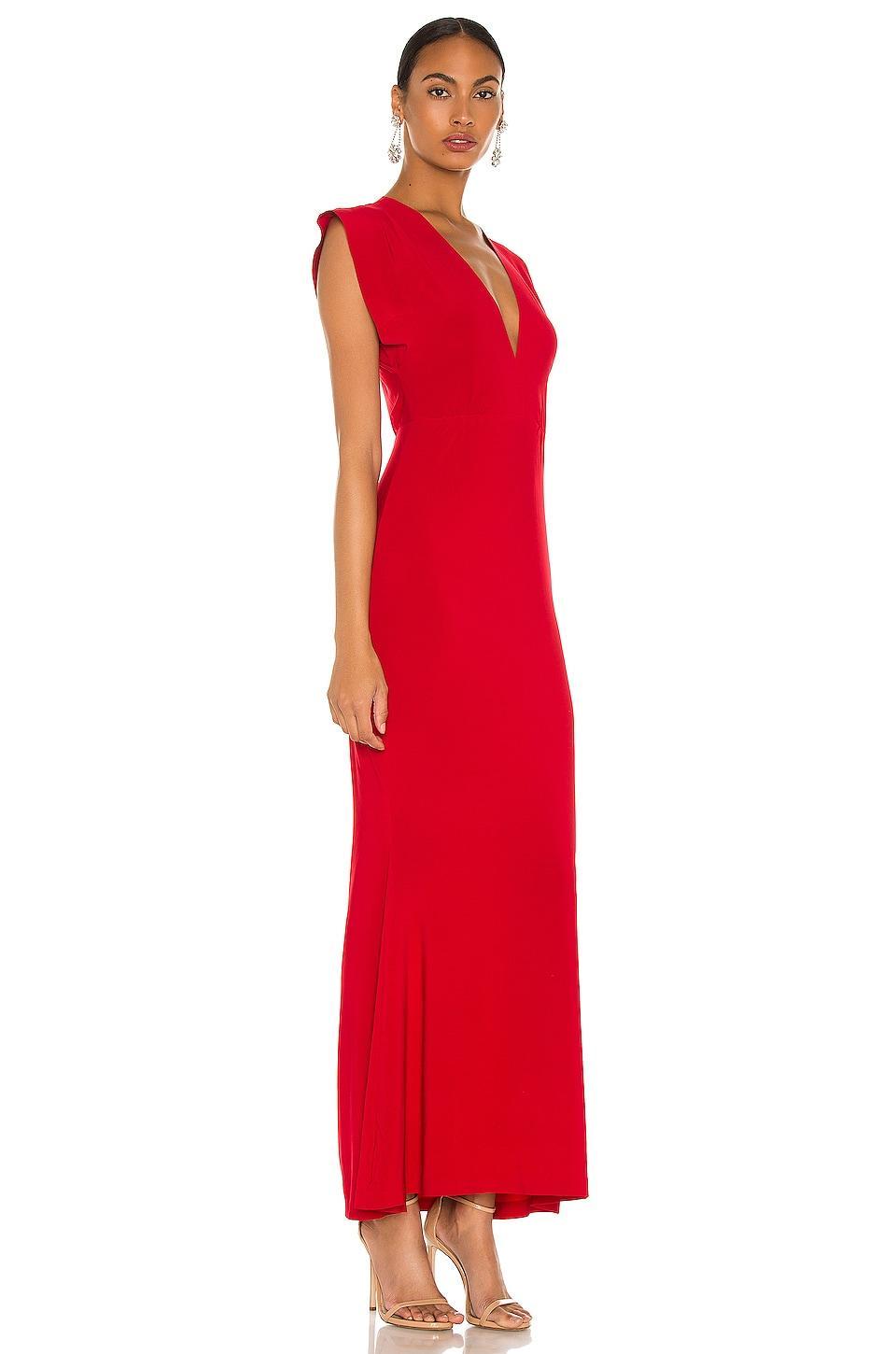 x REVOLVE V Neck Rectangle Gown Norma Kamali Product Image