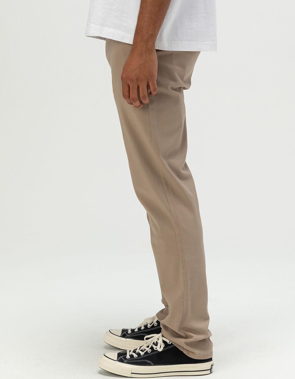 RSQ Mens Slim Straight Chino Pants - DK KHAKI Product Image