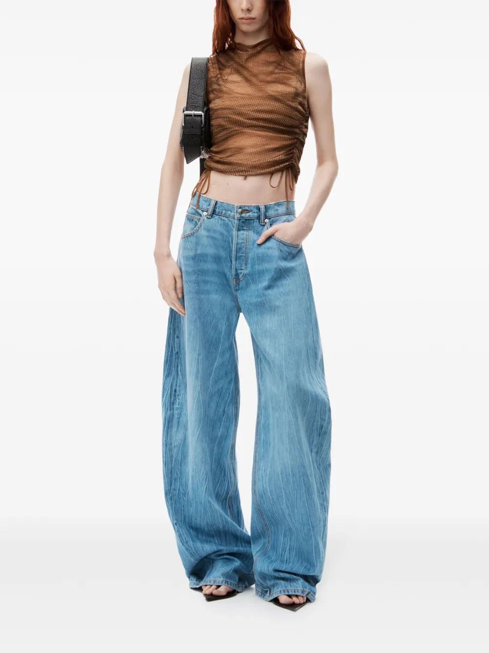 low-rise wide-leg jeans Product Image