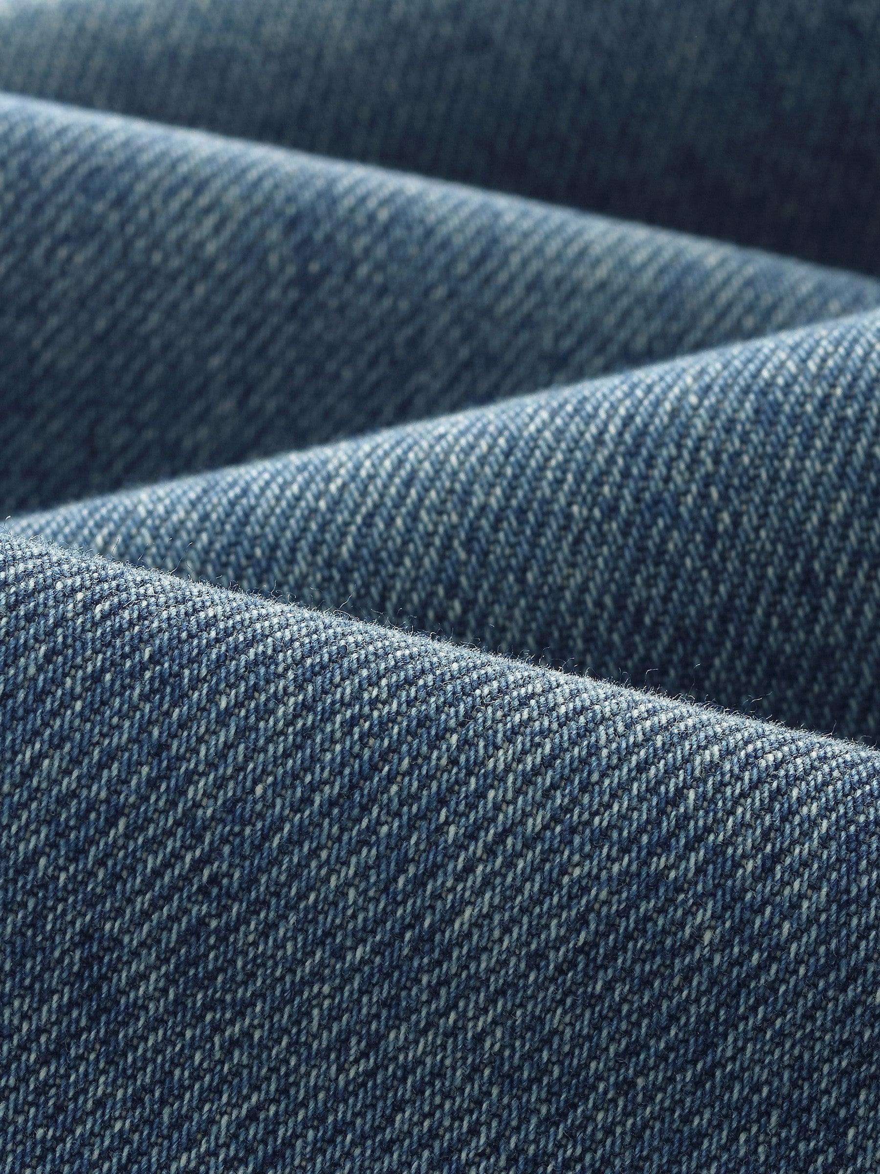 100% Cotton Denim Women Straight Leg Jeans Product Image