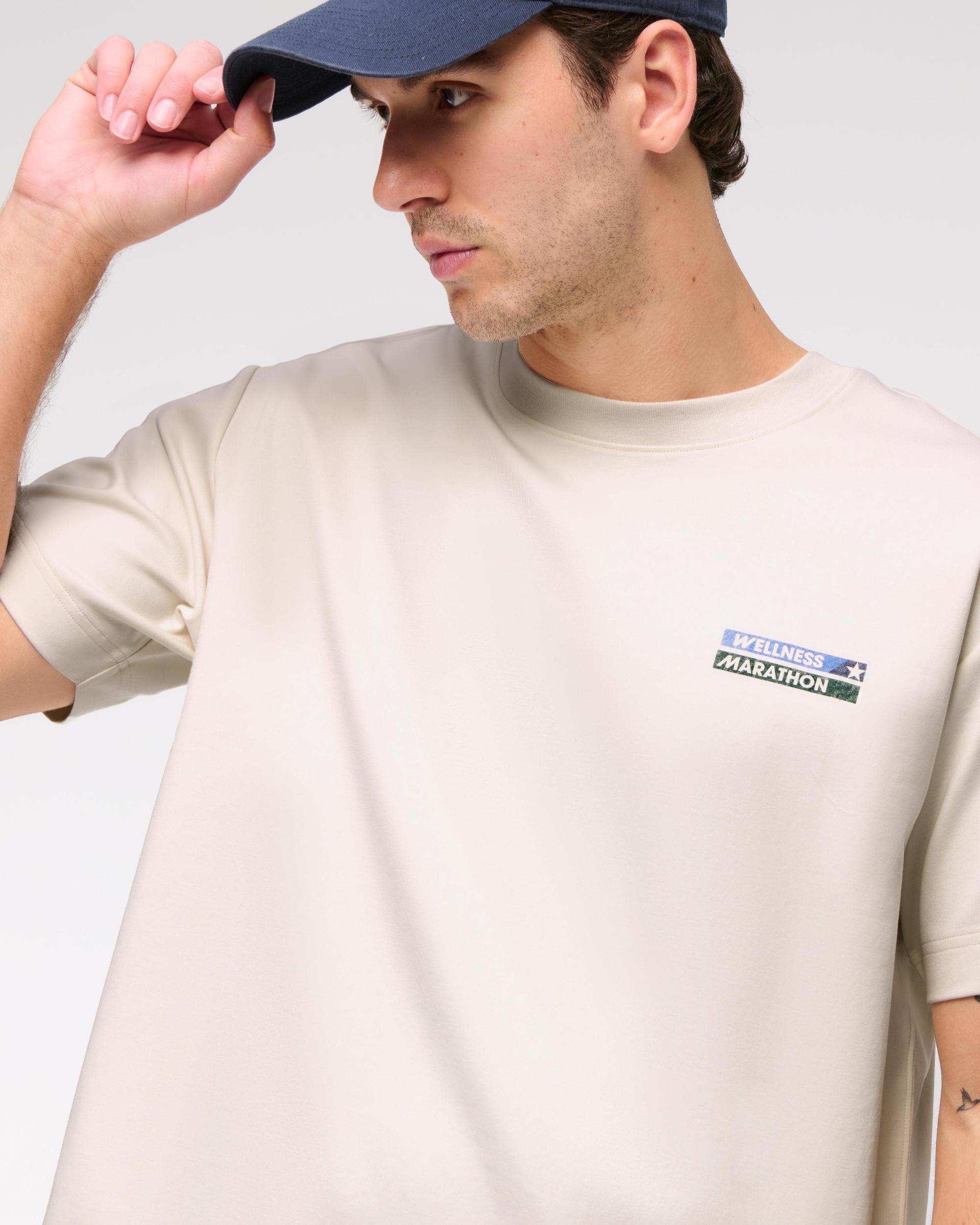 YPB Active Cropped Heavyweight Cotton Tee Product Image