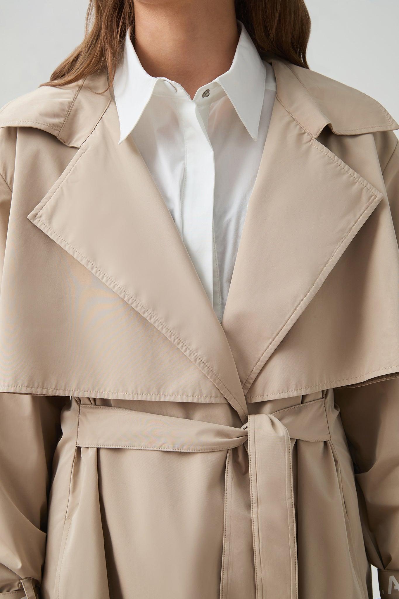 Cropped Hooded Denim Jacket Product Image