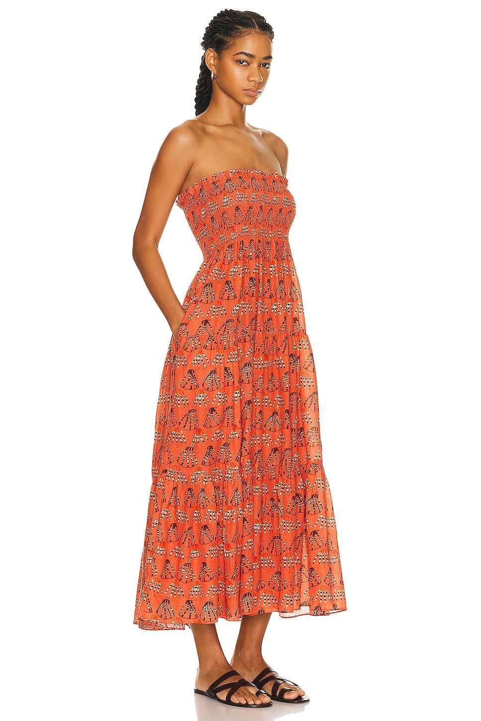 Ulla Johnson Lucca Coverup Dress in Coral Product Image