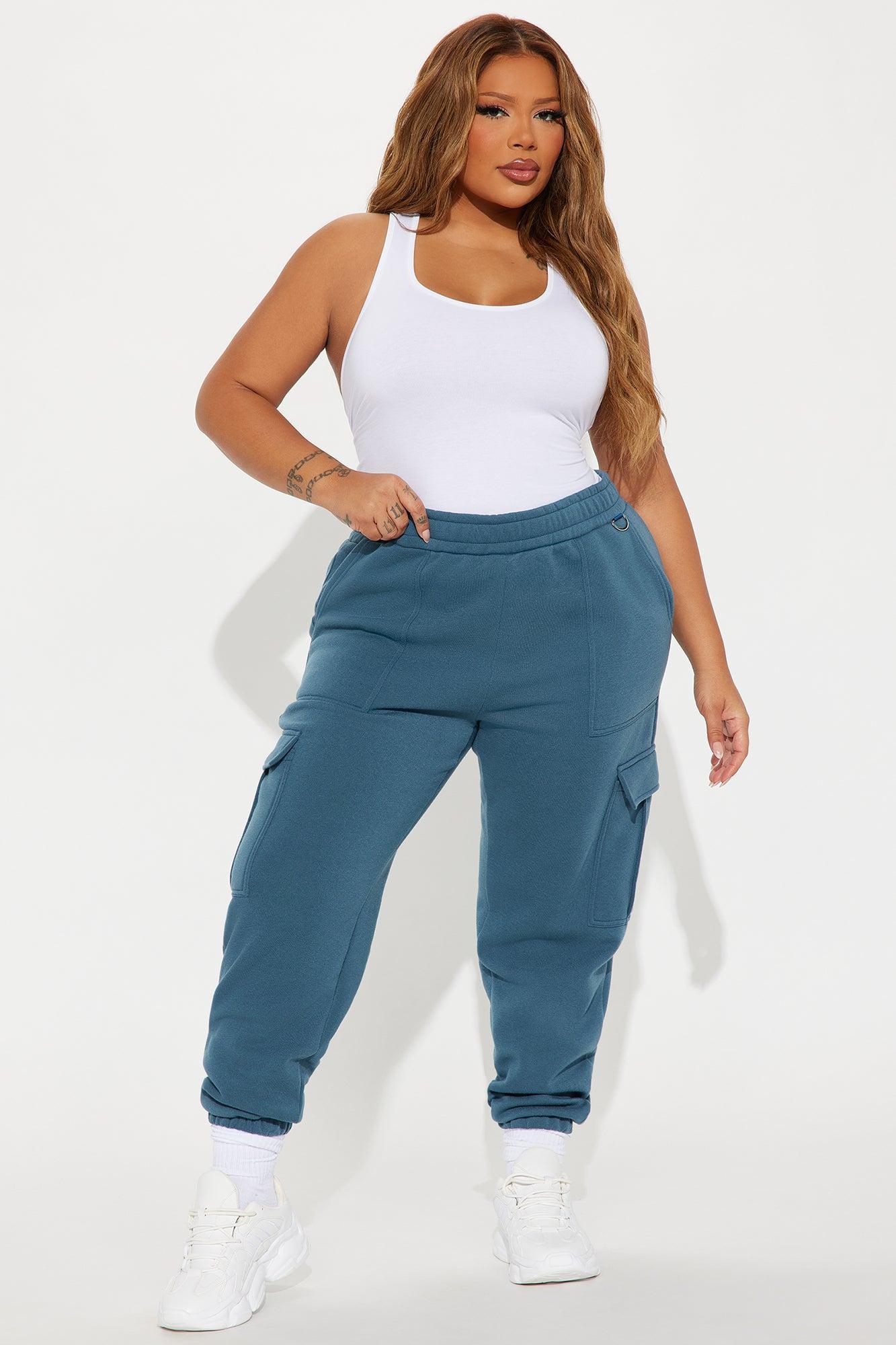 Helen Fleece Lounge Jogger - Blue Product Image