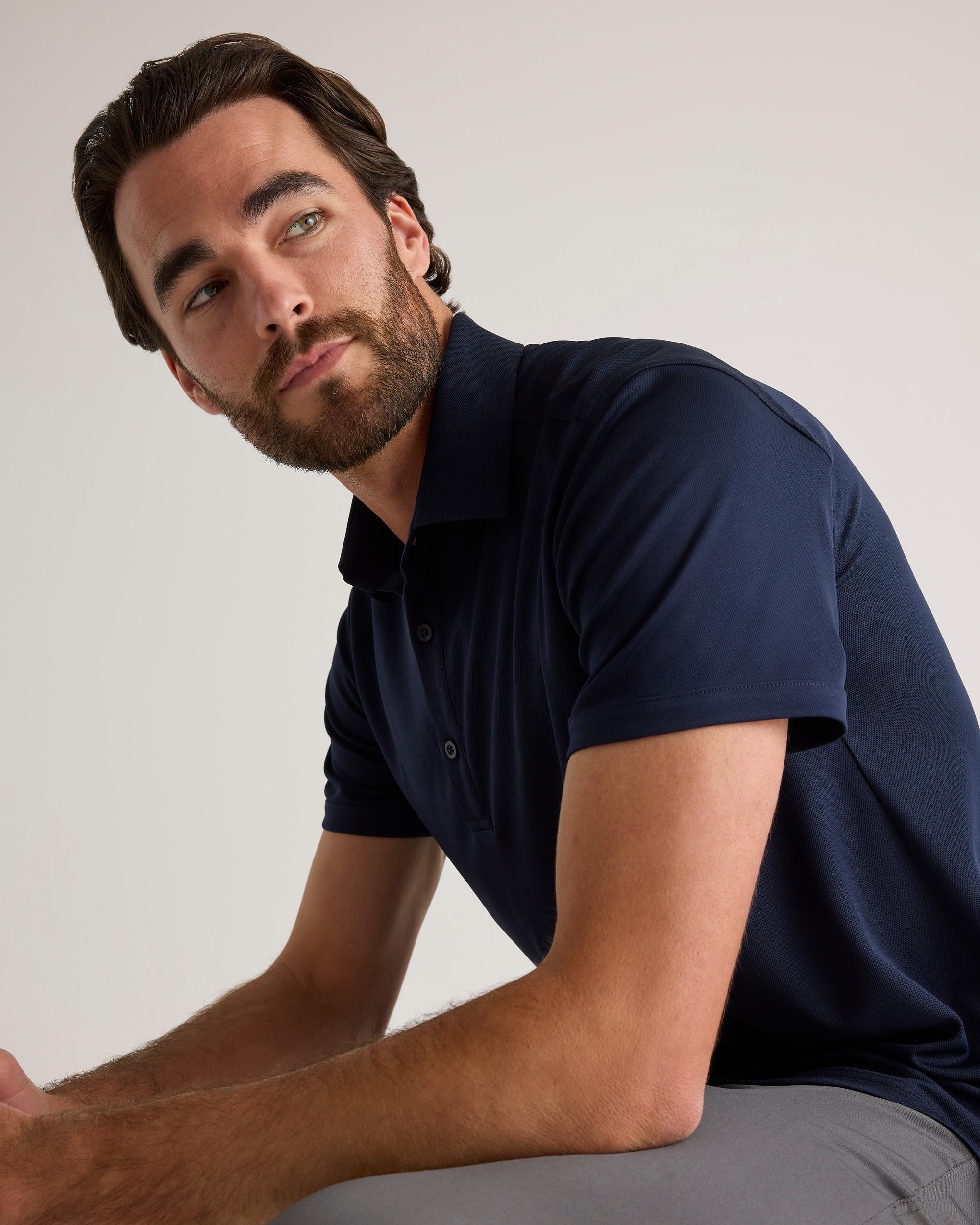Quince | Men's Commuter Stretch Pique Polo Size XL, 100% Polyester Product Image