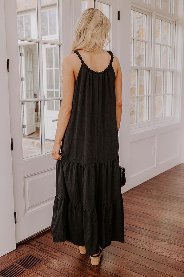 Feeling Giddy Maxi Dress in Black Product Image