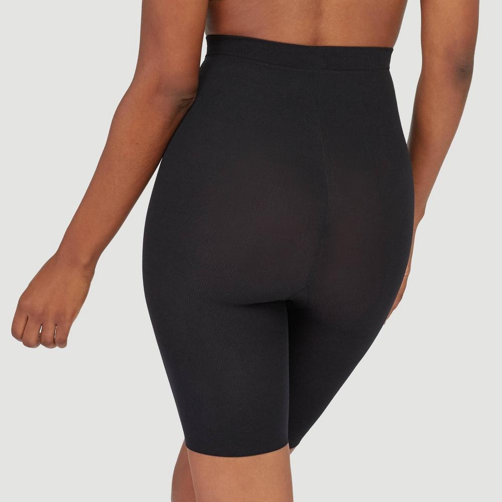 ASSETS by SPANX Women's High-Waist Mid-Thigh Super Control Shaper - Black 5: Medium Compression, Tummy & Hip Slimming, Knit Fabric Product Image