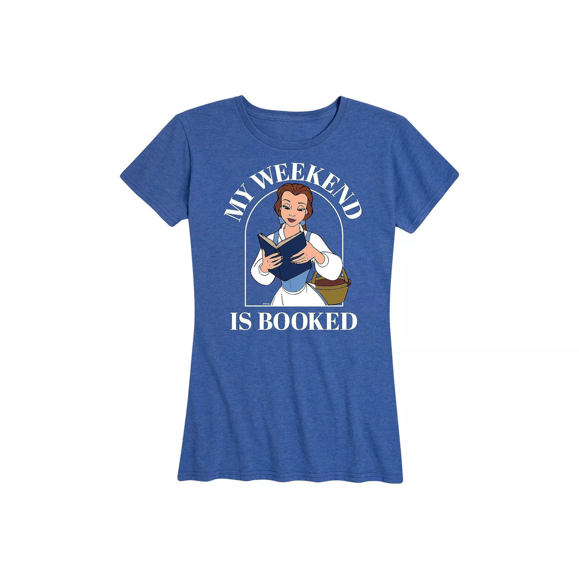 Disney Princess Belle Women's Weekend Graphic Tee, Girl's, Size: XXL, Heather Grey Product Image
