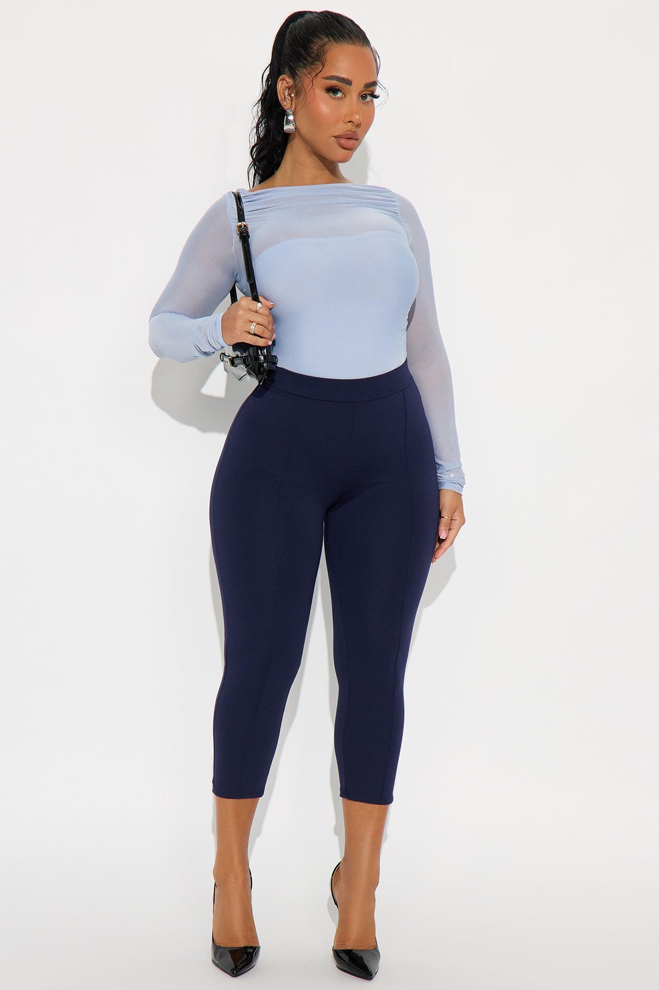 Melina Mesh Long Sleeve Bodysuit - Periwinkle Female Product Image