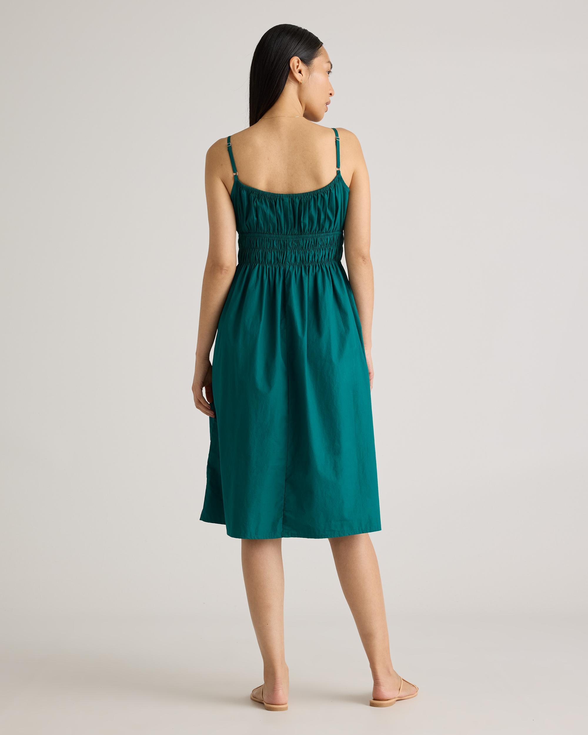 Quince | Women's Keyhole Midi Dress Size XS, Organic Cotton Product Image