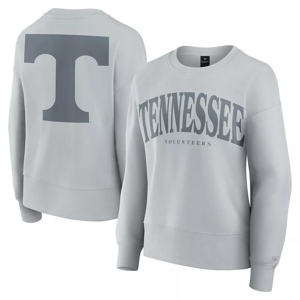 Women's Fanatics Gray Tennessee Volunteers Supersoft Flow Fleece Pullover Sweatshirt, Size: Large, Grey Product Image