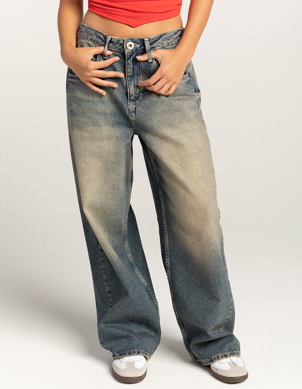 BDG Urban Outfitters Low Rise Ultra Loose Spring Vintage Womens Jeans - TINTED DENIM Product Image