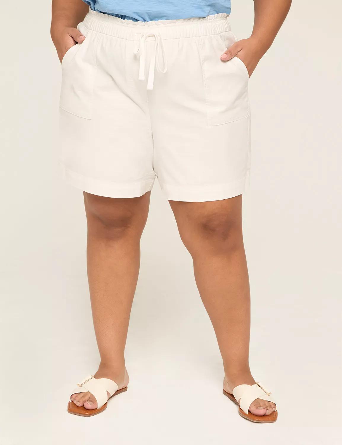 Slub Pull-On Short Product Image