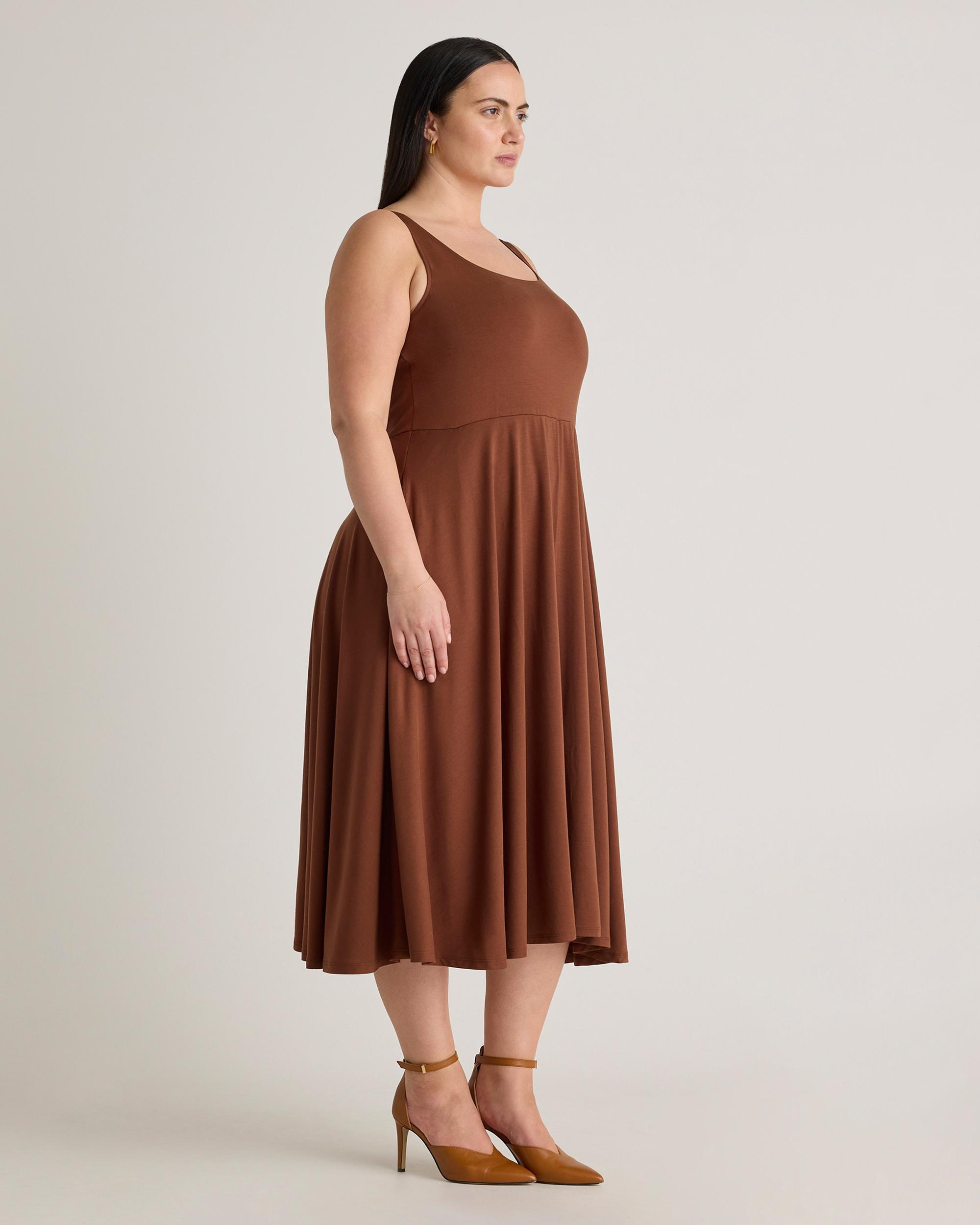 Quince | Women's Tencel Jersey Fit & Flare Dress Product Image
