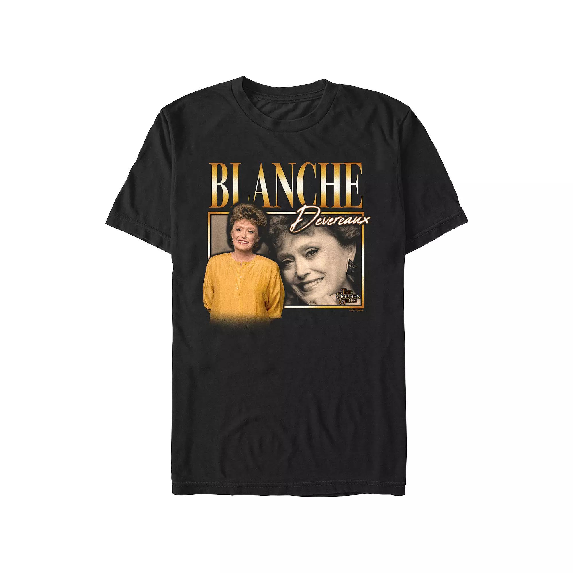 Men's The Golden Girls Blanche Deveraux Portraits Graphic Tee, Size: XXL, Black Product Image