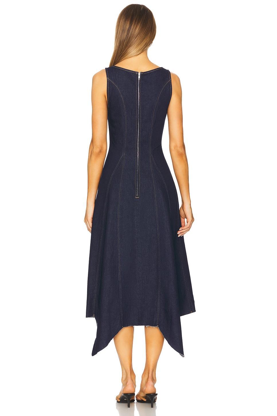 Cara Boat Neck Long Dress EB Denim Product Image