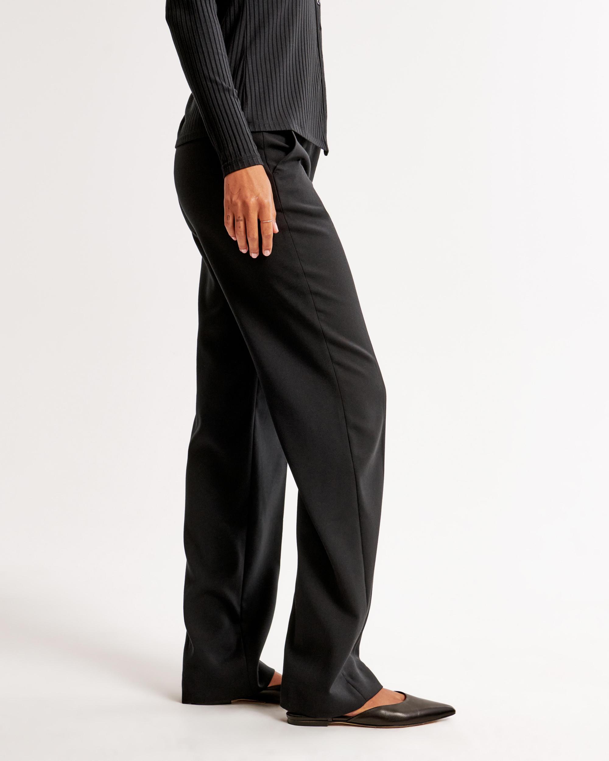 Mid Rise Tailored Straight Pant Product Image