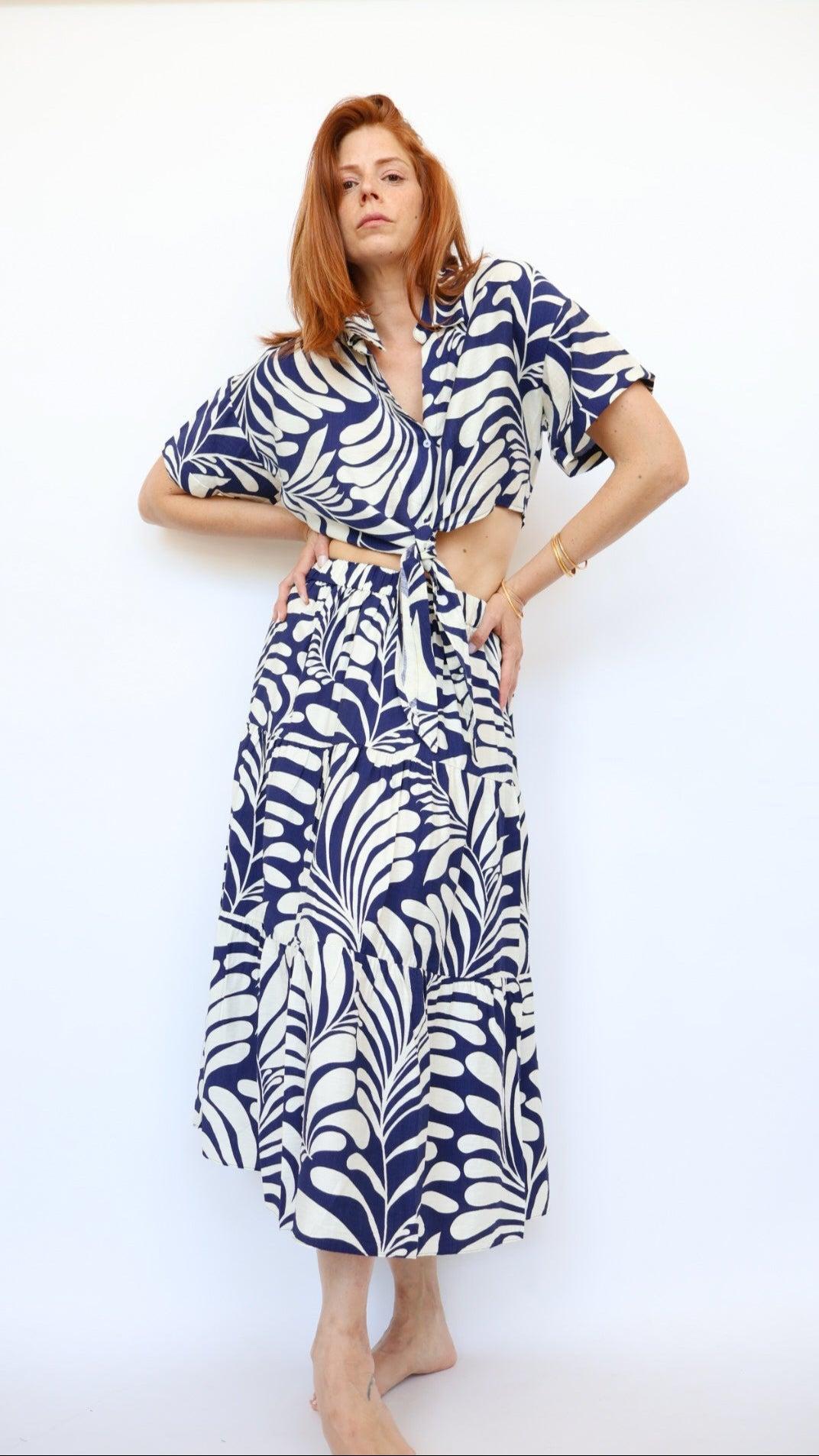 Emily Cropped Tie Top Product Image