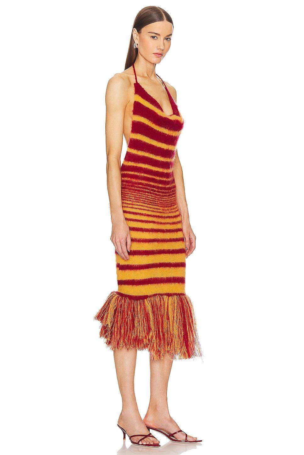 Halter Fringe Dress Product Image