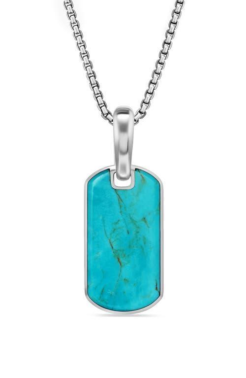 Mens Chevron Tag in Sterling Silver Product Image