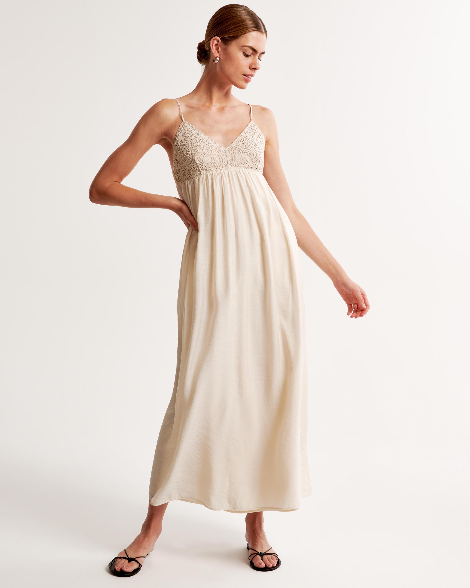 Lace Cutwork Maxi Dress Product Image