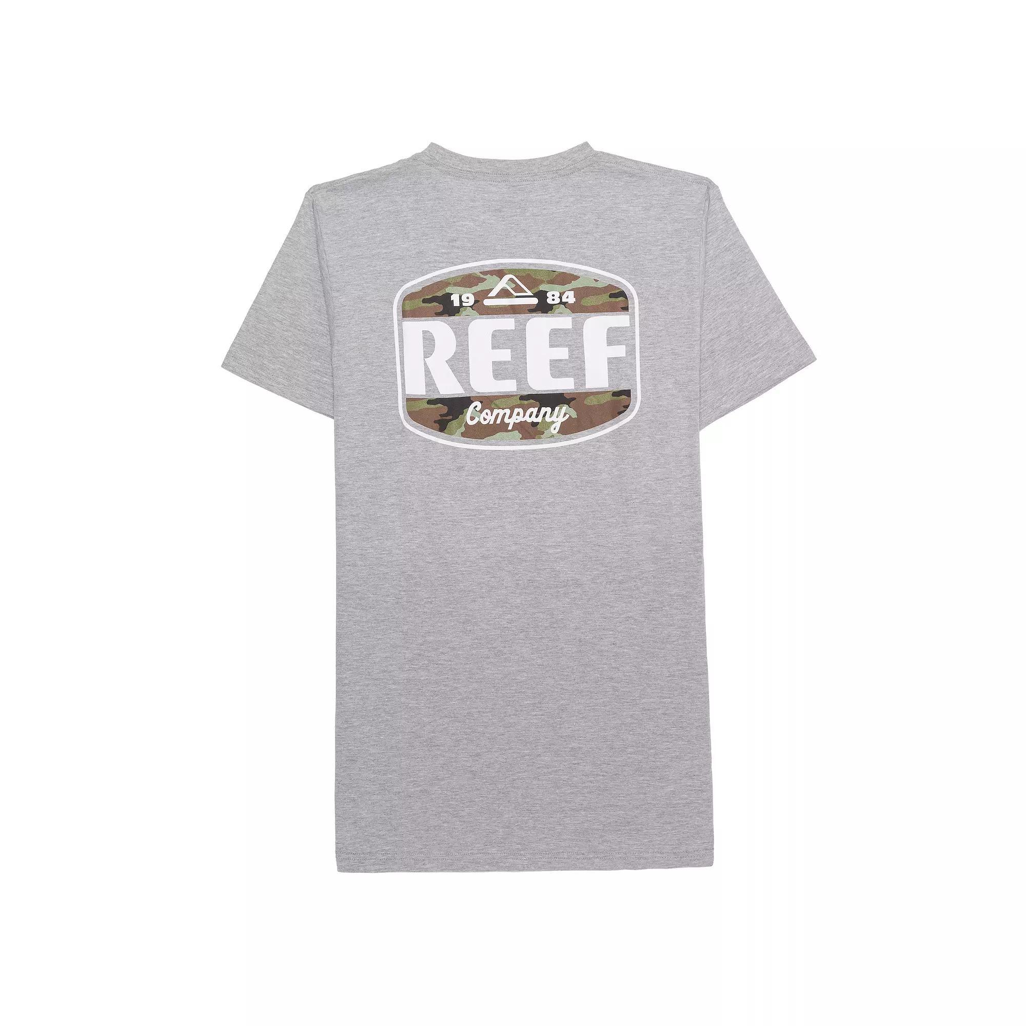 Men's REEF Graphic Tee, Size: Small, Gray Product Image
