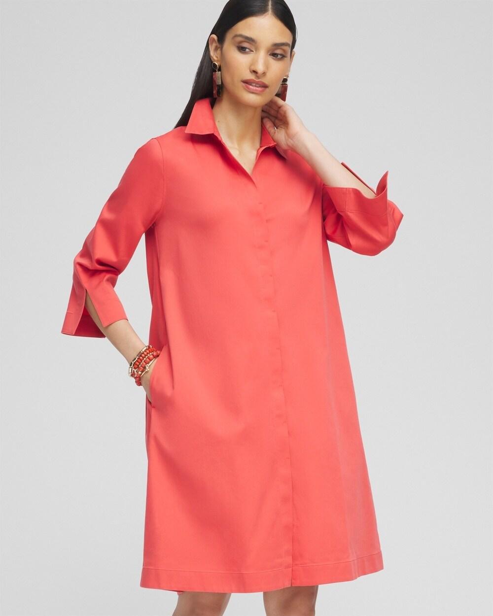 No Iron™ Shirt Dress Product Image