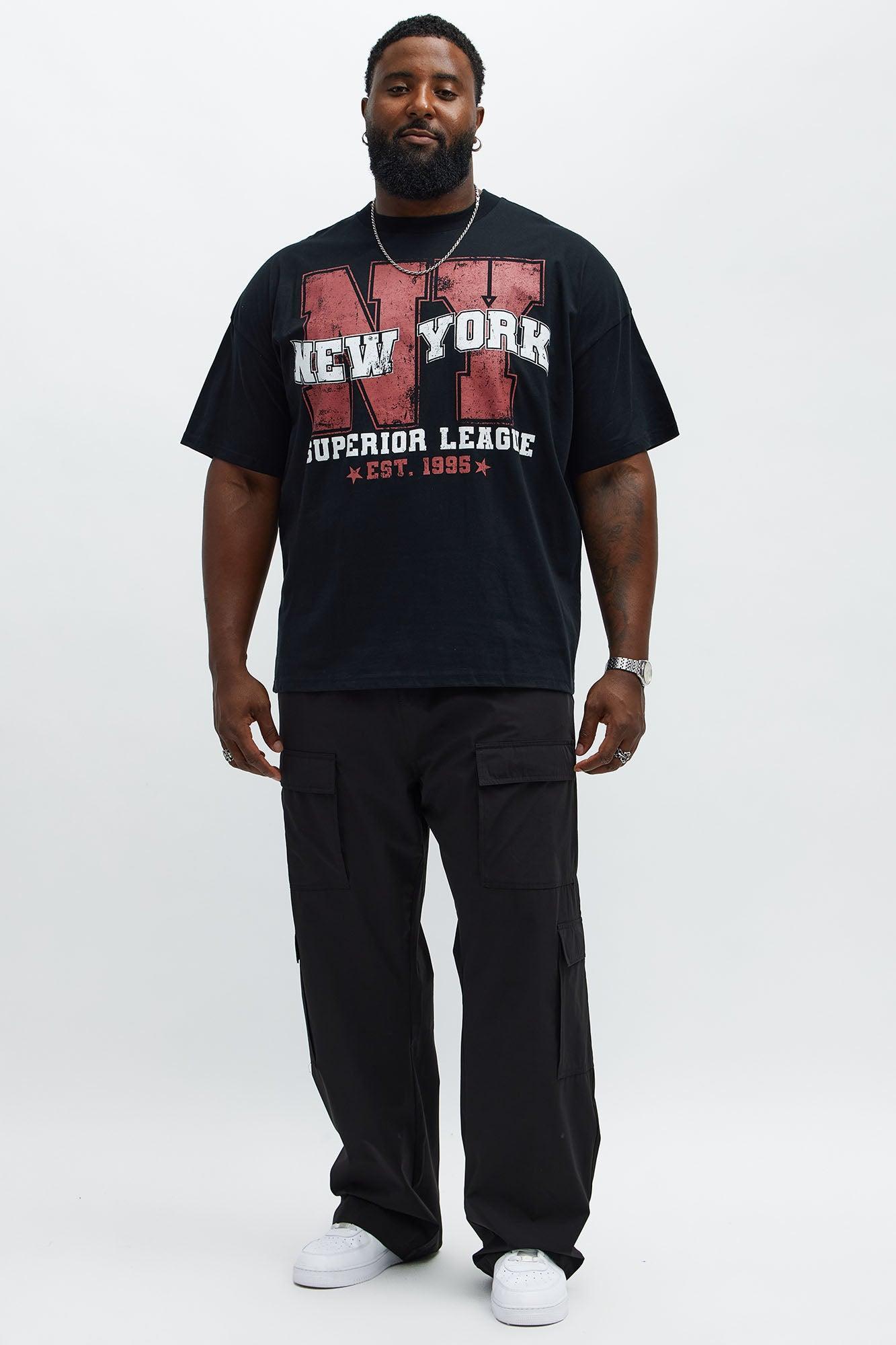NYC Superior League Est 1995 Oversized Short Sleeve Tee - Black Product Image