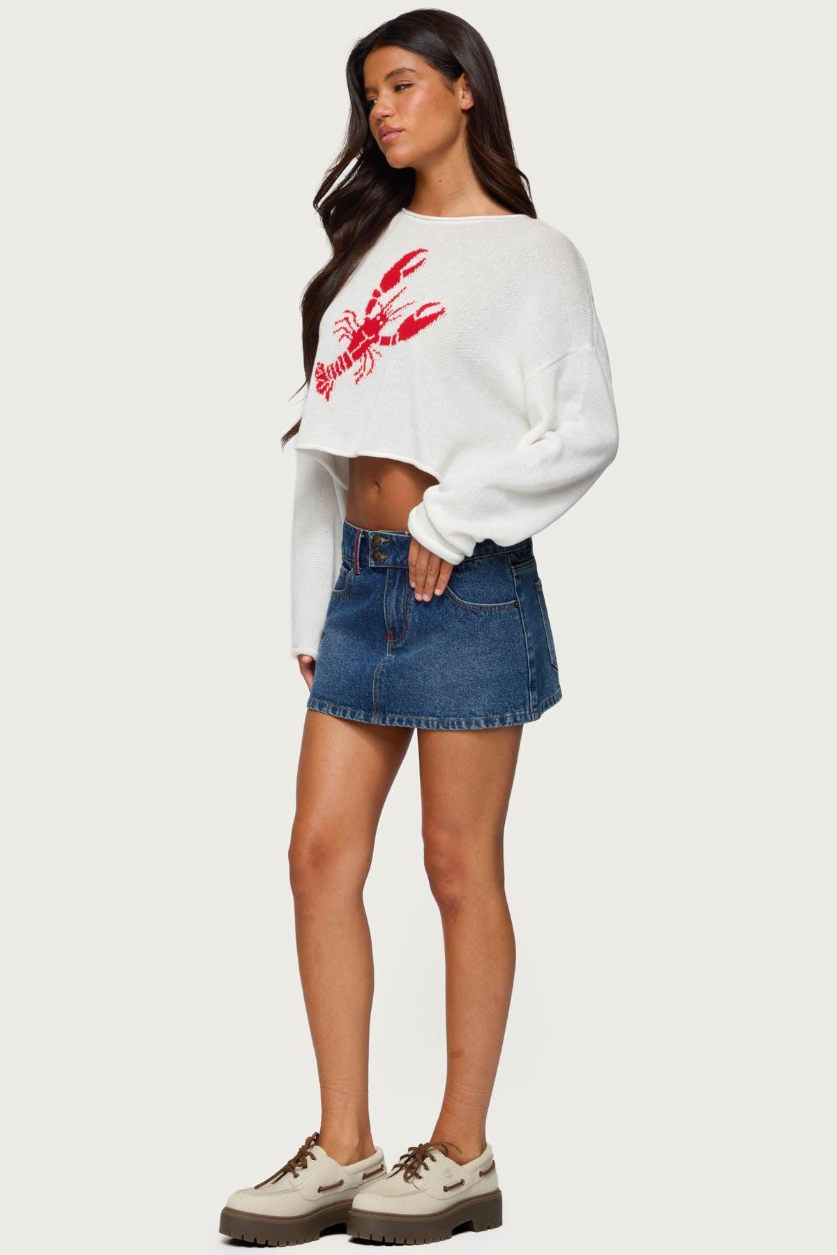 Lobster Babe Oversized Knit Top Product Image