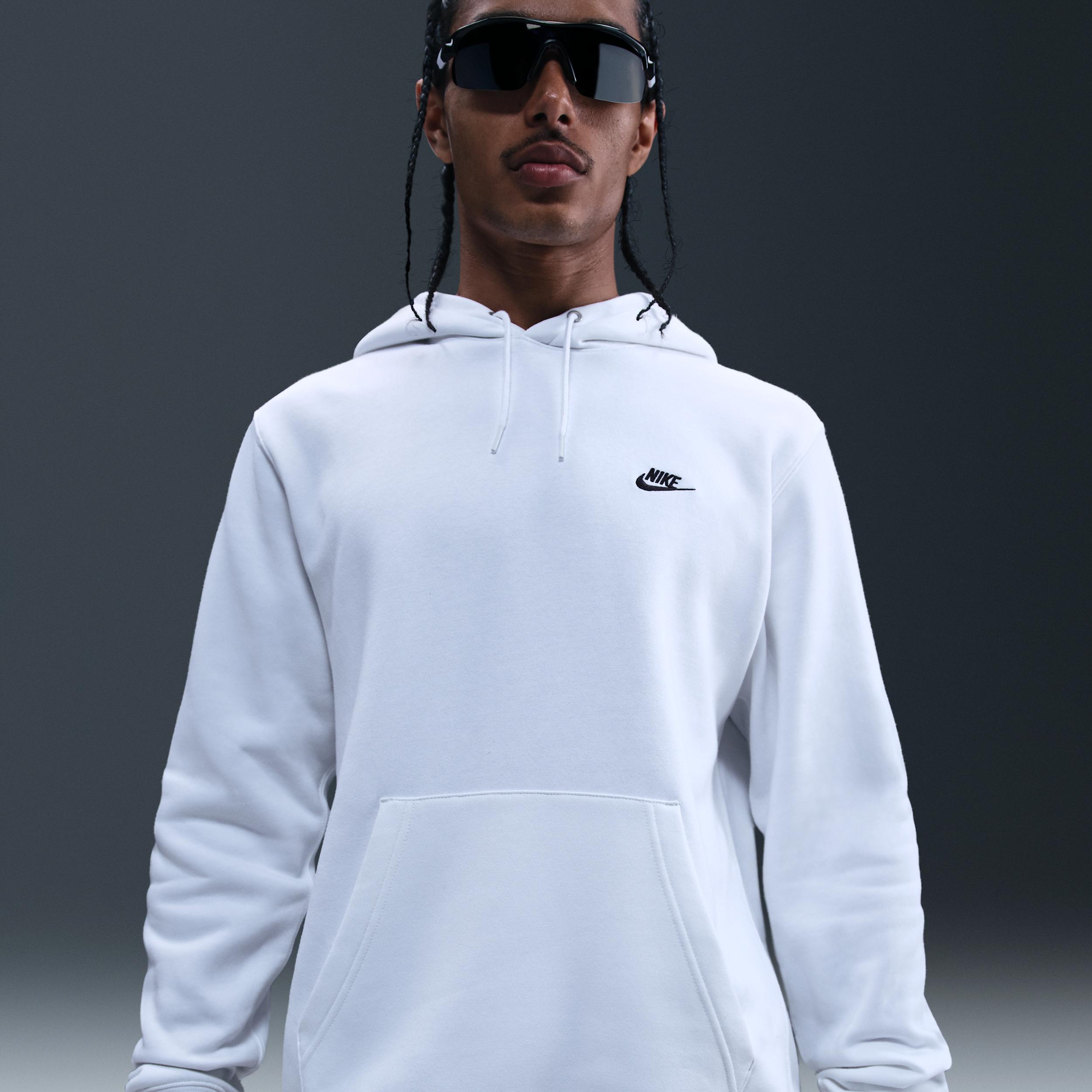 Mens Nike Club Pull-Over Fleece Hoodie Product Image