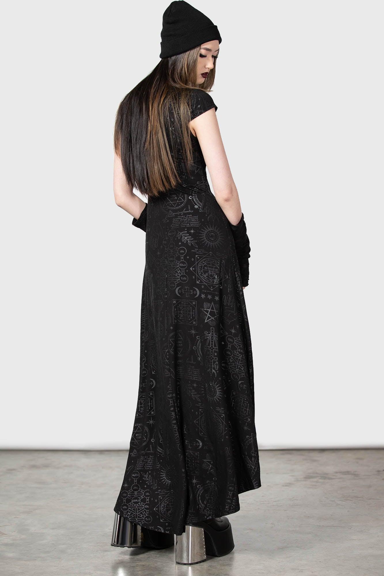 Deadly Dana Maxi Dress / Black / 95% Rayon, 5% Elastane Product Image