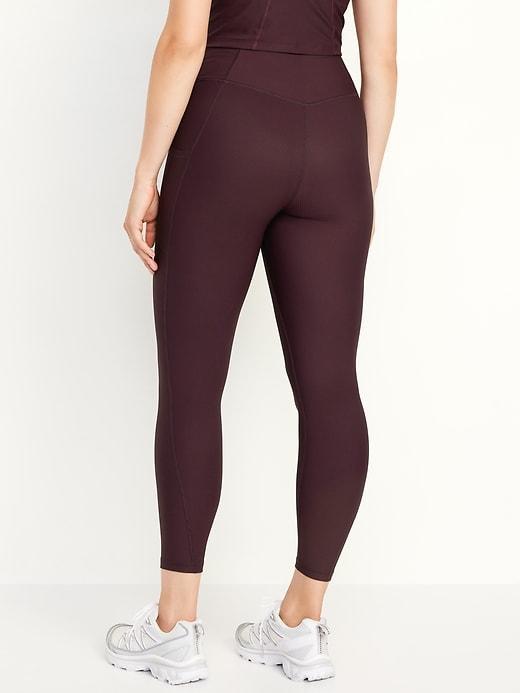 High-Waisted PowerSoft Rib Leggings Product Image