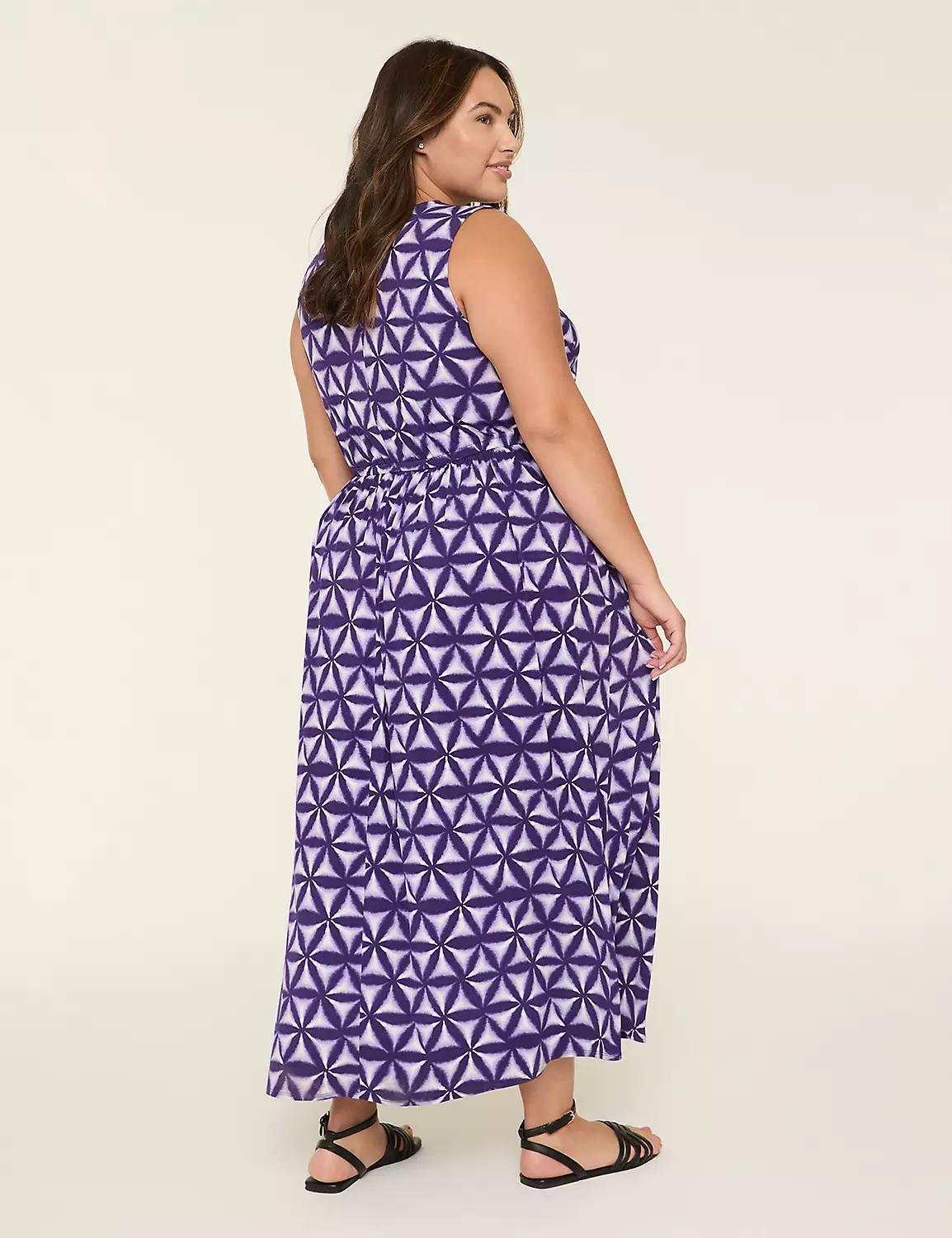 Swing Tie-Waist Jersey Maxi Dress Product Image