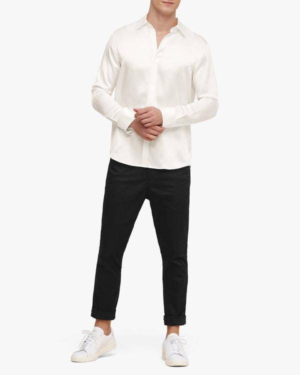 Mulberry Silk Basic Mens Shirt Product Image