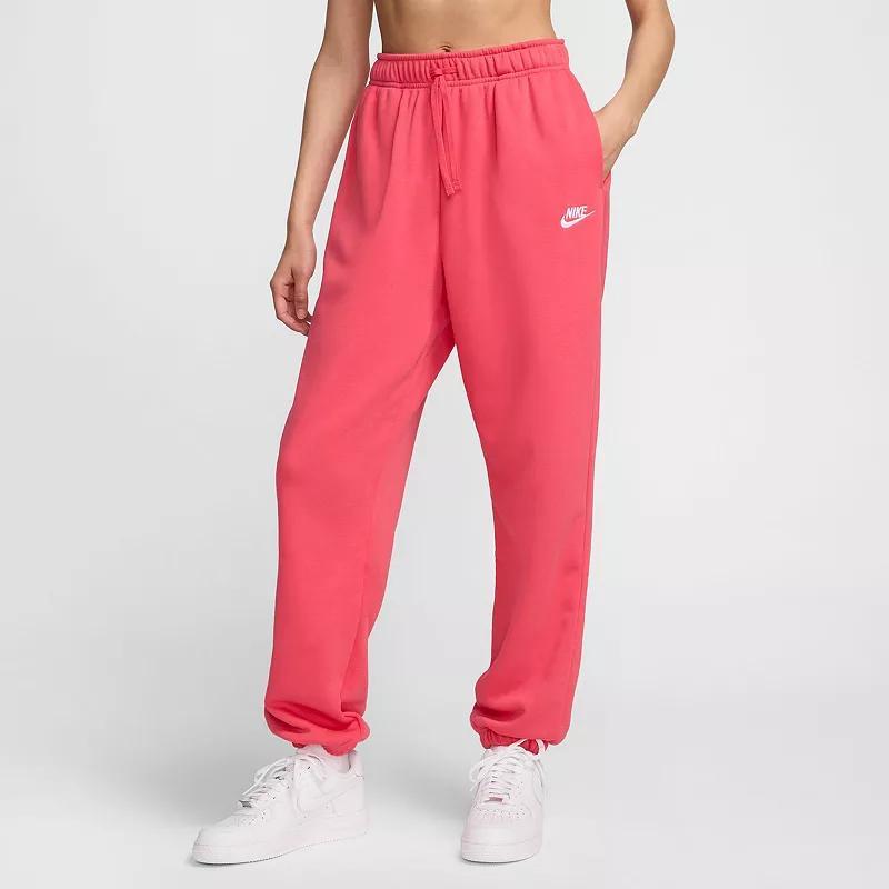 Women's Nike Sportswear Oversized Club Fleece Sweatpants, Size: Small, Black Product Image