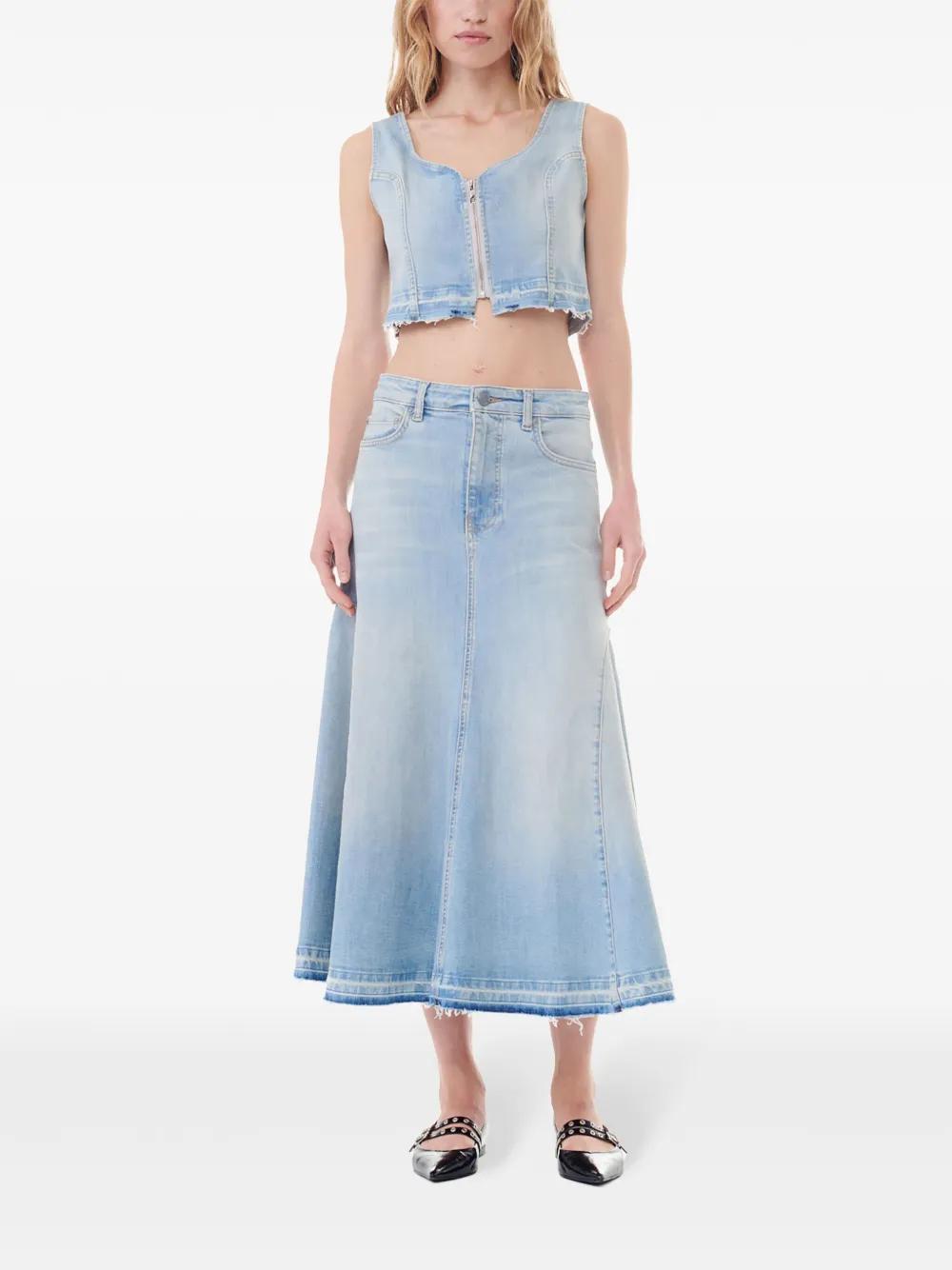 A-line denim skirt  Product Image